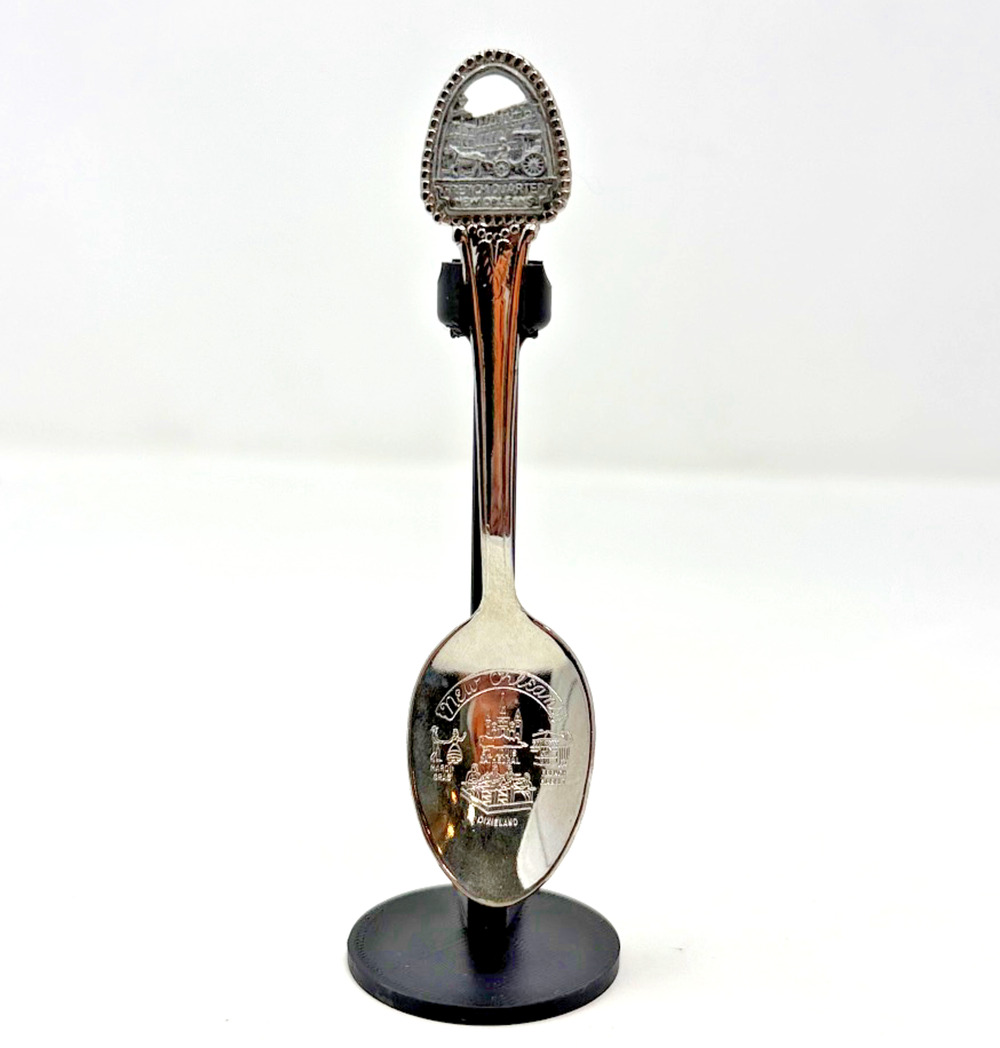 Vintage New Orleans Louisiana Silver Tone Souvenir Collector Spoon USA